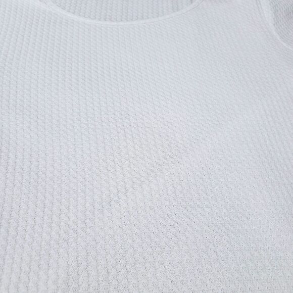 Cure Womens Blouse White Size XL Polyester Blend Stretch 3/4 Bell Sleeve - Picture 11 of 12